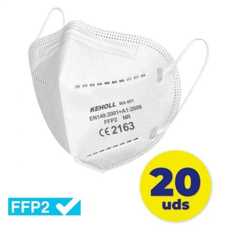 MASCARILLAS FFP2 KEHOLL/ PACK 20 UDS/ BLANCA