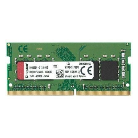 MEMORIA RAM KINGSTON VALUERAM 8GB/ DDR4/ 2400MHZ/ 1.2V/ CL17/ SODIMM