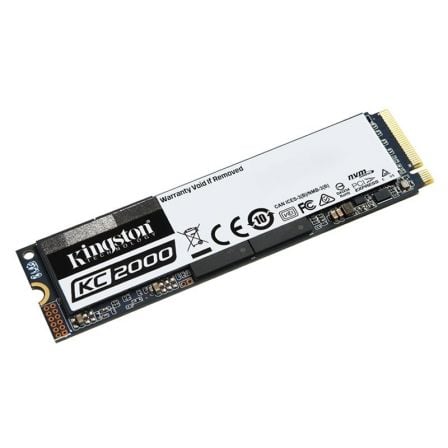 DISCO SOLIDO KINGSTON KC2000 500GB - PCIE NVME GEN 3.0 - M.2 2280 - LECTURA 3000MB/S - ESCRITURA 2000MB/S