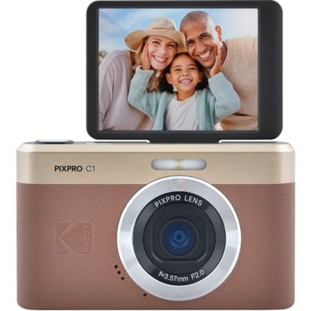 CAMARA DIGITAL KODAK PIXPRO C1/ 13MP/ ZOOM OPTICO 4X/ MARRON |