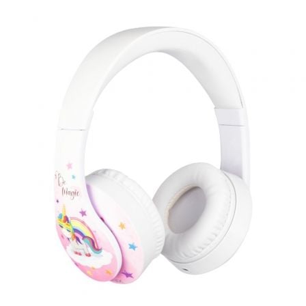 AURICULARES INFANTILES GAMING CON MICROFONO KONIX UNIK BE MAGIC / JACK 3.5/ BLANCOS