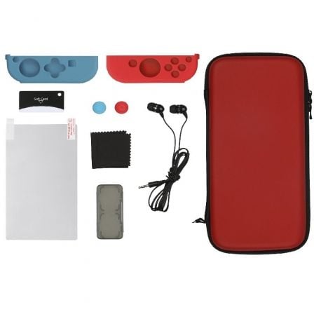 KIT DE INICIO PARA NINTENDO SWITCH KONIX MYTHICS STARTER PACK RED BLUE