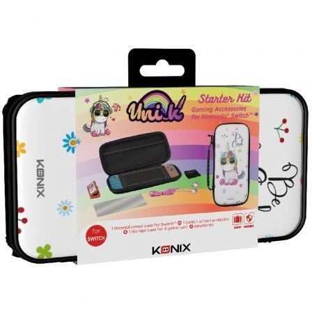 KIT DE INICIO PARA NINTENDO SWITCH KONIX UNIK STARTER PACK