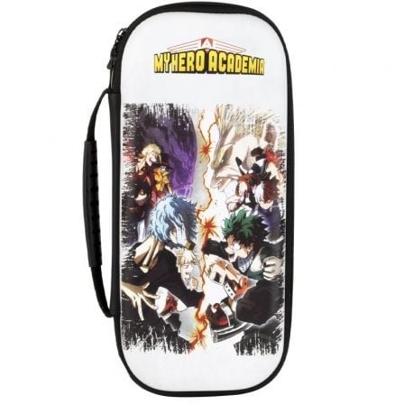 FUNDA PARA NINTENDO SWITCH KONIX MY HERO ACADEMIA HEROES CONTRA VILLANOS