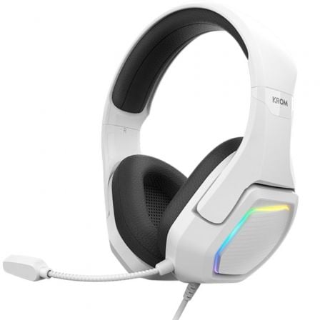 AURICULARES GAMING CON MICROFONO KROM KOPA 7.1/ USB 2.0/ BLANCOS