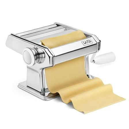 MAQUINA MANUAL PARA HACER PASTA LAICA PM0500 - ANCHO MAXIMO 150MM - POMO REGULADOR 7 POSICIONES - CUERPO DE ACERO - RODILLOS DE | Procesadores de alimentos