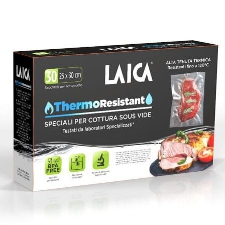 PACK DE 30 BOLSAS THERMO RESISTANT LAICA TR1000 PARA COCCION SOUS VIDE