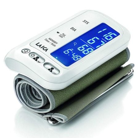 TENSIOMETRO DE BRAZO LAICA BM7000 BLANCO - BLUETOOTH - ALMACENA 120 MEDICIONES - MIDE PRESION ARTERIAL/FRECUENCIA CARDIACA - 100