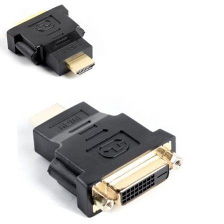 ADAPTADOR HDMI MACHO A DVI-D (24+1) HEMBRA LANBERG AD-0014-BK - SINGLE LINK