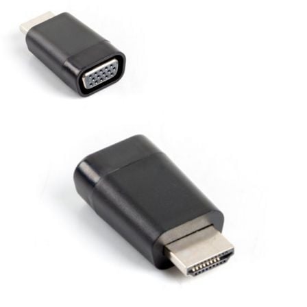 ADAPTADOR HDMI-A MACHO A VGA HEMBRA LANBERG AD-0016-BK - RESOLUCION HASTA 1920X1080