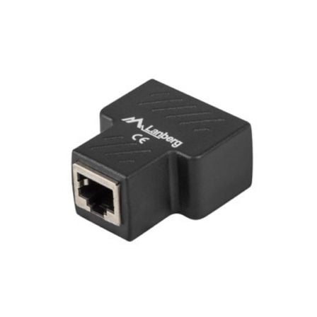 ADAPTADOR SPLITTER LANBERG AD-RJ45-2RJ45-OS - RJ45 HEMBRA A 2*RJ45 HEMBRA - BLINDADO