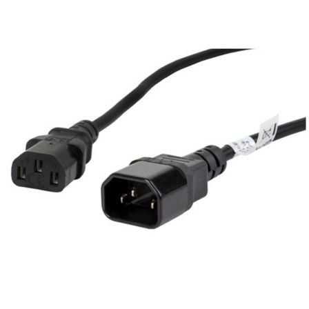 CABLE ALARGADOR DE ALIMENTACION LANBERG CA-C13E-11CC-0018-BK/ IEC320 C13 HEMBRA - IEC320 C14 MACHO/ 1.8M/ NEGRO