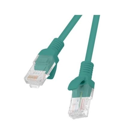 LATIGUILLO DE RED APANTALLADO LANBERG PCF5-10CC-0025-G - RJ45 - FTP - CAT 5E - 0.25M - VERDE