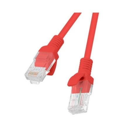 LATIGUILLO DE RED LANBERG PCU5-10CC-0100-R - RJ45 - UTP - CAT 5E - 1M - ROJO