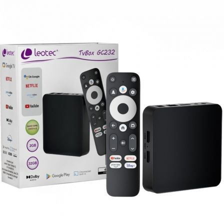 ANDROID TV LEOTEC TVBOX 4K GC232/ 32GB | Android tv - miracast