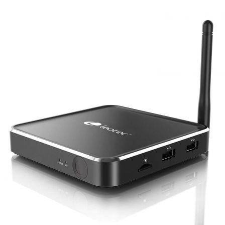 ANDROID TV BOX LEOTEC LETVBOX04 - 4K - OC 2GHZ - 16GB - 2GB RAM - HDMI - LAN - WIFI DUAL - BT - MICRO SD- ANDROID 6 - MANDO A DI