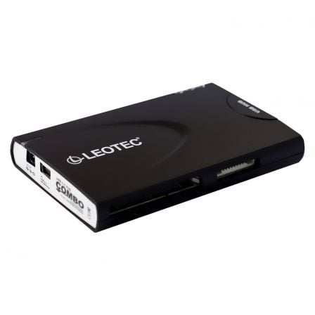 LECTOR DE TARJETAS EXTERNO LEOTEC COMBO HUB - FORMATOS COMPATIBLES SEGUN ESPECIFICACIONES - HUB 3X USB - USB 2.0