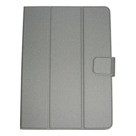 FUNDA LEOTEC LEFT10102G GRIS - TABLETS DE 9.6-10.1"/24-25.6CM - AJUSTE CON GOMAS ELASTICAS Y GANCHOS - CIERRE MAGNETICO - CINTA