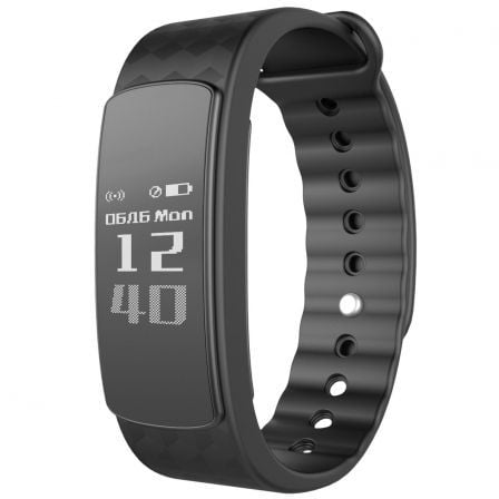 PULSERA LEOTEC FITNESS MULTISPORTS NEGRA - SUMERGIBLE - PANTALLA 2.31CM - BT4.0 - DETECCION GESTOS MUNECA - NOTIFICACIONES - BAT