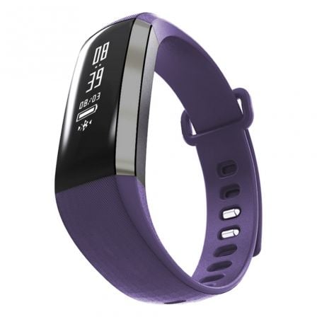 PULSERA CUANTIFICADORA LEOTEC FITNESS HEALTH VIOLETA - PANTALLA 2.18CM TACTIL - BT - PULSOMETRO - TENSIOMETRO - OXIMETRO - NOTIF