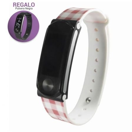 PULSERA LEOTEC SMARTBAND COOL HR CLOTH - PANTALLA 2.4CM - BT4.0 - SENSOR RITMO CARDIACO - NOTIFICACIONES - RESISTENTE AGUA IPX7