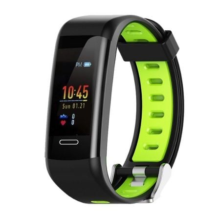 PULSERA CUANTIFICADORA LEOTEC FITNESS GPS COLOR VERDE - PANTALLA COLOR 2.44CM - BT - GPS REAL - NOTIFICACIONES - IP68 - BAT.160M