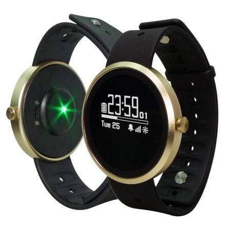 RELOJ INTELIGENTE LEOTEC FITWATCH XL - ESFERA 42X8.3MM - BT 4.0 - PULSOMETRO - PODOMETRO - NOTIFICACIONES - SENSOR UV - RESISTEN