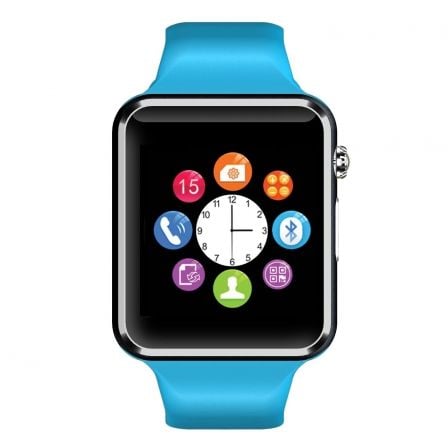 RELOJ INTELIGENTE LEOTEC SPORT AZUL - PANTALLA 1.54"/3.91CM IPS TACTIL - SIM 2G - BT - CAMARA 0.3 MP - MICROFONO+ALTAVOZ - COMPA