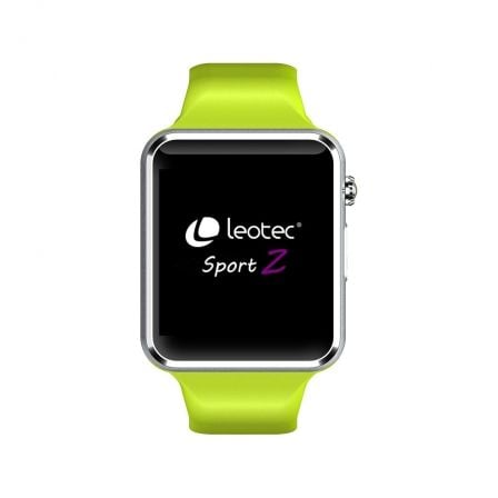 RELOJ INTELIGENTE LEOTEC SPORT Z VERDE - 3.9CM IPS 240X240 TACTIL - 128MB - MICRO SIM 2G - MICROFONO Y ALTAVOZ - BT - WEBCAM 0.3