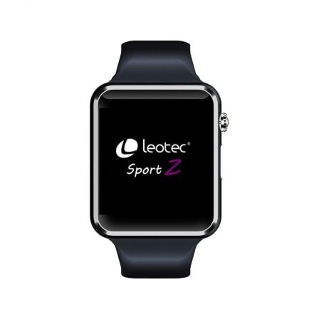 RELOJ INTELIGENTE LEOTEC SPORT Z NEGRO - 3.9CM IPS 240X240 TACTIL - 128MB - MICRO SIM 2G - MICROFONO Y ALTAVOZ - BT - WEBCAM 0.3