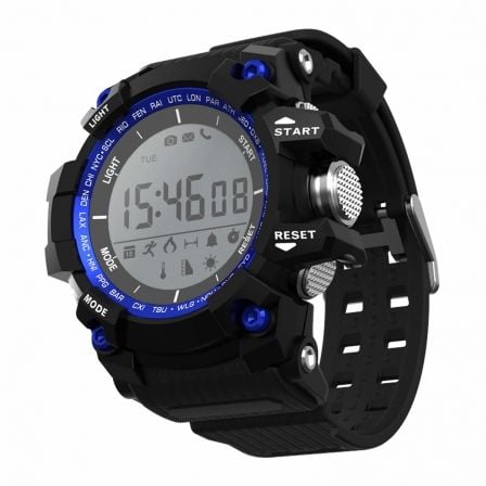 RELOJ INTELIGENTE LEOTEC BLUE MOUNTAIN - PANTALLA LED 2.79CM - ESFERA REDONDA CRISTAL ZAFIRO - INMERSION 30M - NOTIFICACIONES -