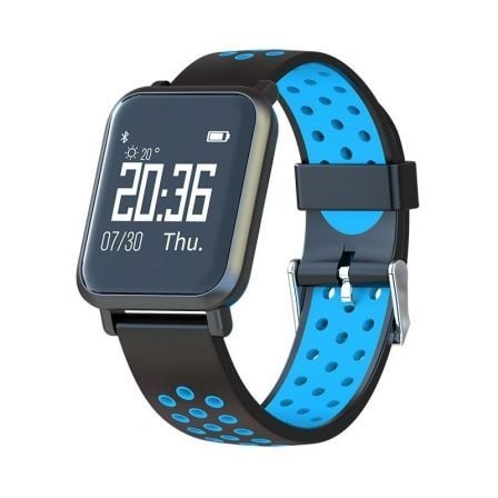 RELOJ INTELIGENTE LEOTEC MULTISPORT HELSE AZUL - PANEL OLED 2.4CM - BT 4.0 - PULSOMETRO DINAMICO 24H - TENSIOMETRO - SUMERGIBLE