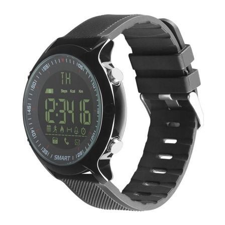 RELOJ INTELIGENTE LEOTEC HARDY LIFE NEGRO - ESFERA 2.79CM FULL VIEW RETROILUMINADO IP67 - BT 4.0 - ALERTAS - PODOMETRO - BAT. 1