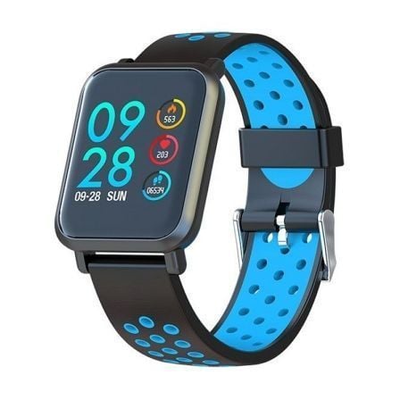 RELOJ INTELIGENTE LEOTEC MULTISPORT HELSE AZUL - PANTALLA COLOR 3CM  - BT4.0 - TENSIOMETRO - PULSOMETRO DINAMICO - IP68 - BAT 14