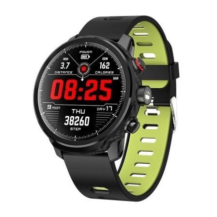 RELOJ INTELIGENTE LEOTEC MULTISPORTS CARBON SPORT FIT VERDE - ESFERA 3.3CM TACTIL COLOR - BT 4.0 - ALERTAS - SALUD - IP68 - BAT