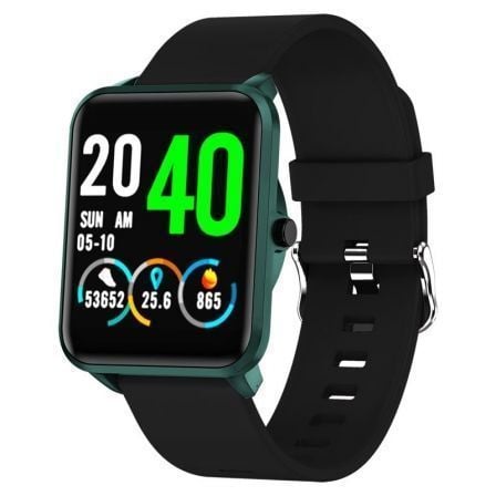 RELOJ INTELIGENTE LEOTEC FUNNY GREEN & BLACK - PANTALLA TACTIL COLOR 3.3CM - BT - MULTISPORT - PULSOMETRO - OXIMETRO - IP67 - BA