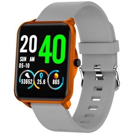 RELOJ INTELIGENTE LEOTEC FUNNY ORANGE & GREY - PANTALLA TACTIL COLOR 3.3CM - BT - MULTISPORT - PULSOMETRO - OXIMETRO - IP67 - BA