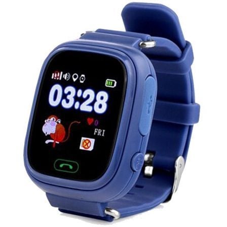 RELOJ INTELIGENTE CON LOCALIZADOR PARA NINOS LEOTEC KIDS WAY AZUL MARINO - PANTALLA LCD TACTIL - GPS - MICROSIM - BOTON SOS/LLAM | Relojes con localizador (sim)