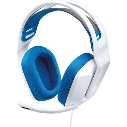 AURICULARES GAMING CON MICROFONO LOGITECH G335/ JACK 3.5/ BLANCOS