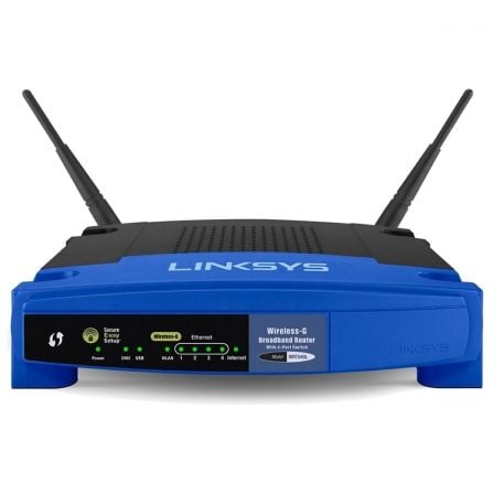 ROUTER INALAMBRICO LINKSYS WRT54GL - 54MBPS - 1XWAN - 4XLAN - CODIGO ABIERTO PERSONALIZABLE BASADO EN LINUX