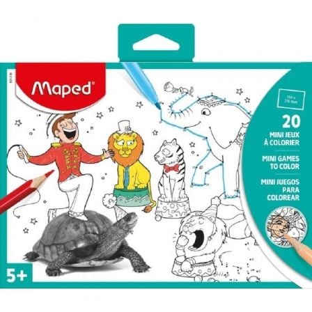 MINI JUEGOS MAPED 831216 PARA COLOREAR/ 20 LAMINAS CON ILUSTRACIONES Y FOTOS