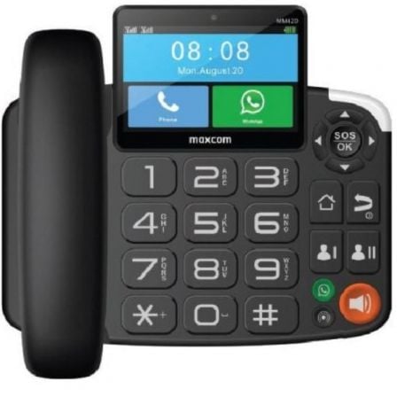 TELEFONO INALAMBRICO MAXCOM MM42D 4G/ NEGRO