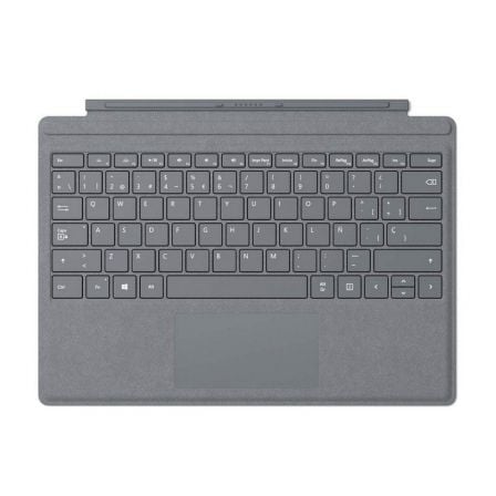 TECLADO MICROSOFT TYPE COVER SIGNATURE PARA SURFACE PRO - TECLAS MECANICAS - INTERFAZ MAGNETICA - MATERIAL EXTERIOR PLATINO