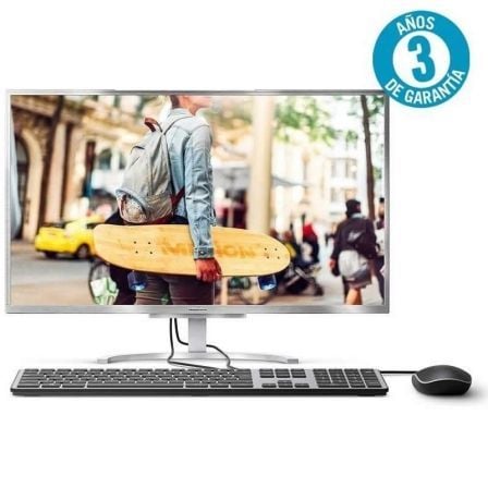 PC ALL IN ONE MEDION AKOYA E23401 MD61308 - I3-7020U 2.3GHZ - 8GB - 128GB SSD - 23.8"/60.4CM FHD - WIFI - BT - HDMI - W10 - SILV