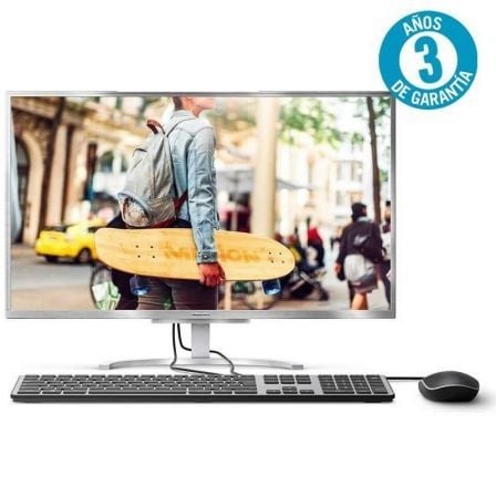 PC ALL IN ONE MEDION AKOYA E23401 MD61314 - I5-8250U 1.6GHZ - 8GB - 1TB - 23.8"/60.4CM FHD - WIFI - BT - HDMI - W10 - SILVER