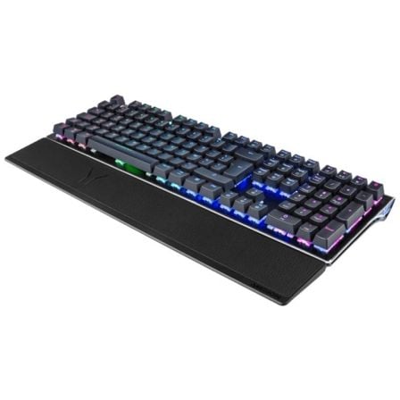 TECLADO MECANICO MEDION ERAZER X81699 - 12 TECLAS DE FUNCION - SWITCHES KAILH AZUL - ILUMINACION LED RGB - REPOSAMUNECAS - CABLE