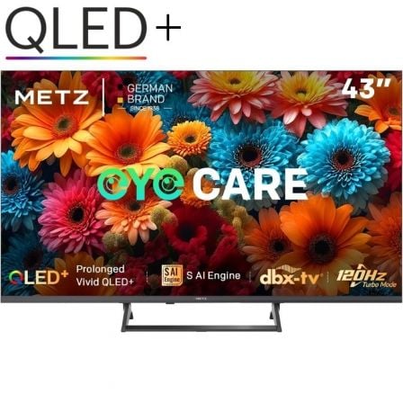 TELEVISOR METZ QLED+ 43MQF7500Z 43"/ ULTRA HD 4K/ SMART TV/ WIFI | Televisor hasta 43 pulgadas