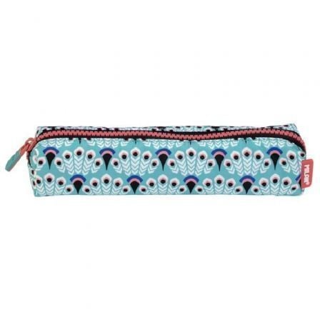 ESTUCHE PORTATODO MILAN MINI PEACOCK/ 20 X 4.5 X 5CM/ TURQUESA