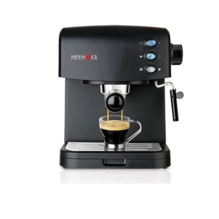 CAFETERA MINIMOKA CM-1695 - 1050W - DEPOSITO 1.5 L - CALDERA ALUMINIO - CALIENTA EN 3 MINUTOS - FILTRO EXTRA CREAM - PRESION 15