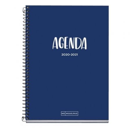 AGENDA ESCOLAR 2020/2021 MIQUEL RIUS 26106 SCHOOL PLUS MARINO - SEPT 20/AGOSTO 21 - SEMANA VISTA  - 155*213MM - 70G/M2 - ENCUADE